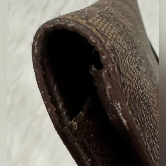 Authentic Vintage Louis Vuitton Damier Ebene Pattern Bifold Wallet GUC - Picture 13 of 15